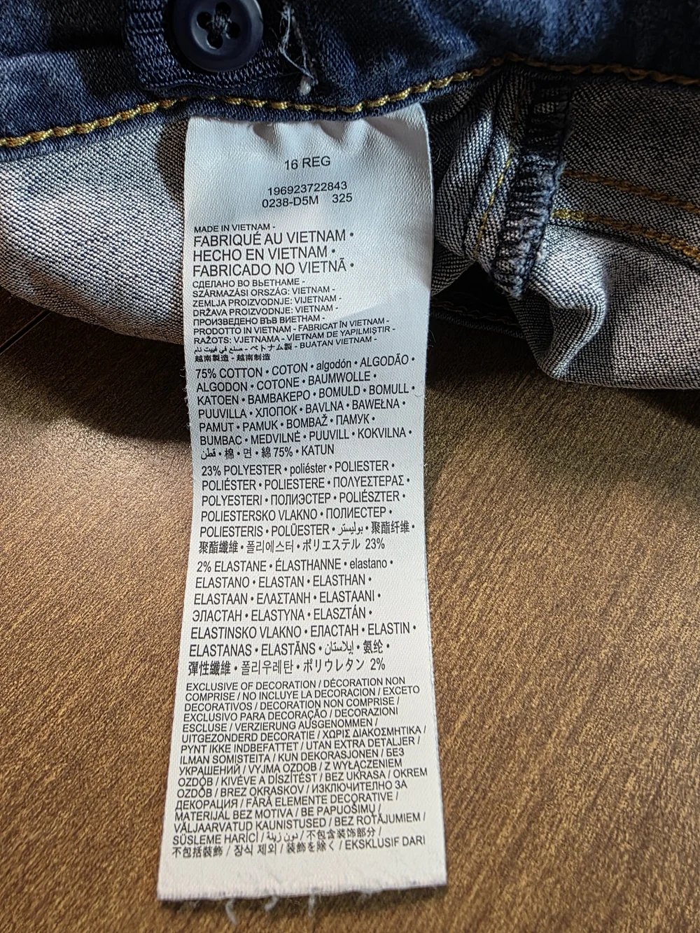 Levi's Girls Pull-On Stretch Skinny Jegging Jeans Blue Denim Size 16 Adj Waist